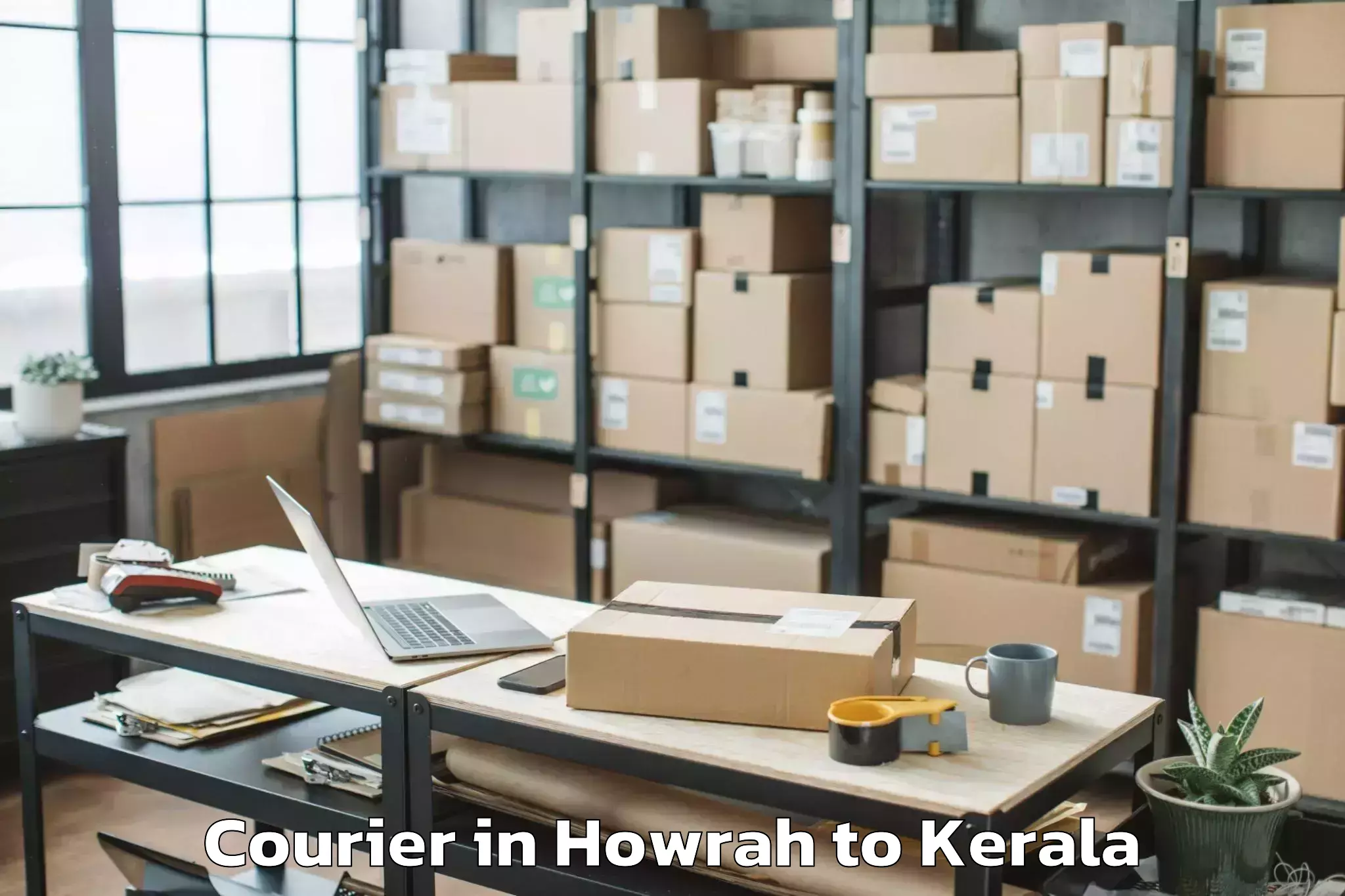 Professional Howrah to Olavakkot Courier